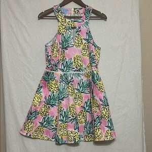 Draper James Pineapple Halter Sundress for Casual Wear